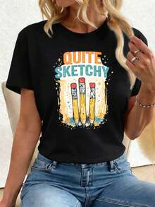 Women T-Shirts - Black - View 1