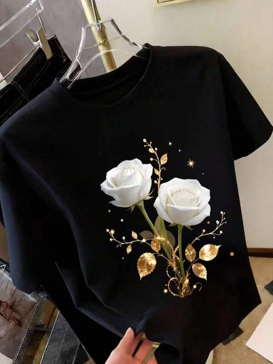 Women T-Shirts - Black - View 1