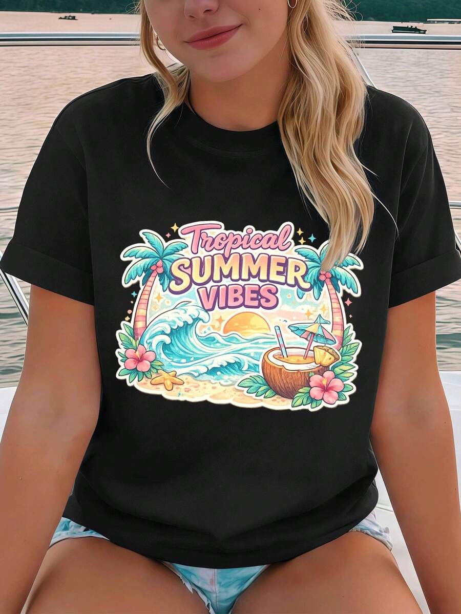 Women T-Shirts - Black - View 1
