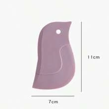 Raspador de silicona con forma de pingüino lindo - Utensilio de cocina suave para hornear, limpieza de sartenes antiadherentes y encimeras con grasa - Gris - Ver 6