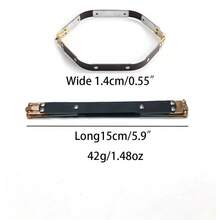 Khung kim loại lót 15,5-30cm với khóa lò xo linh hoạt - màu đen - Xem 17