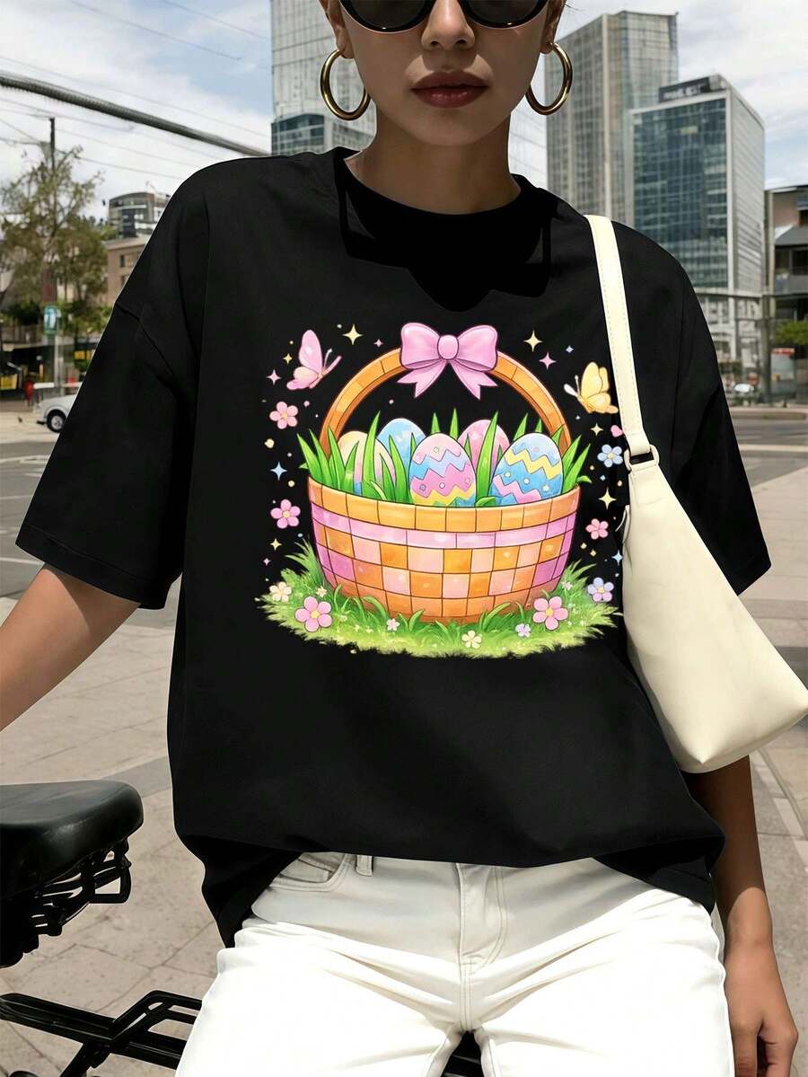 Women T-Shirts - Black - View 1