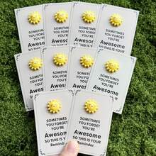 10pcs Set Of Fun Resin Sun Statues With Inspiring Greeting Cards Suitable For Holiday Parties, Gifts And Positive Support Gift - View 4