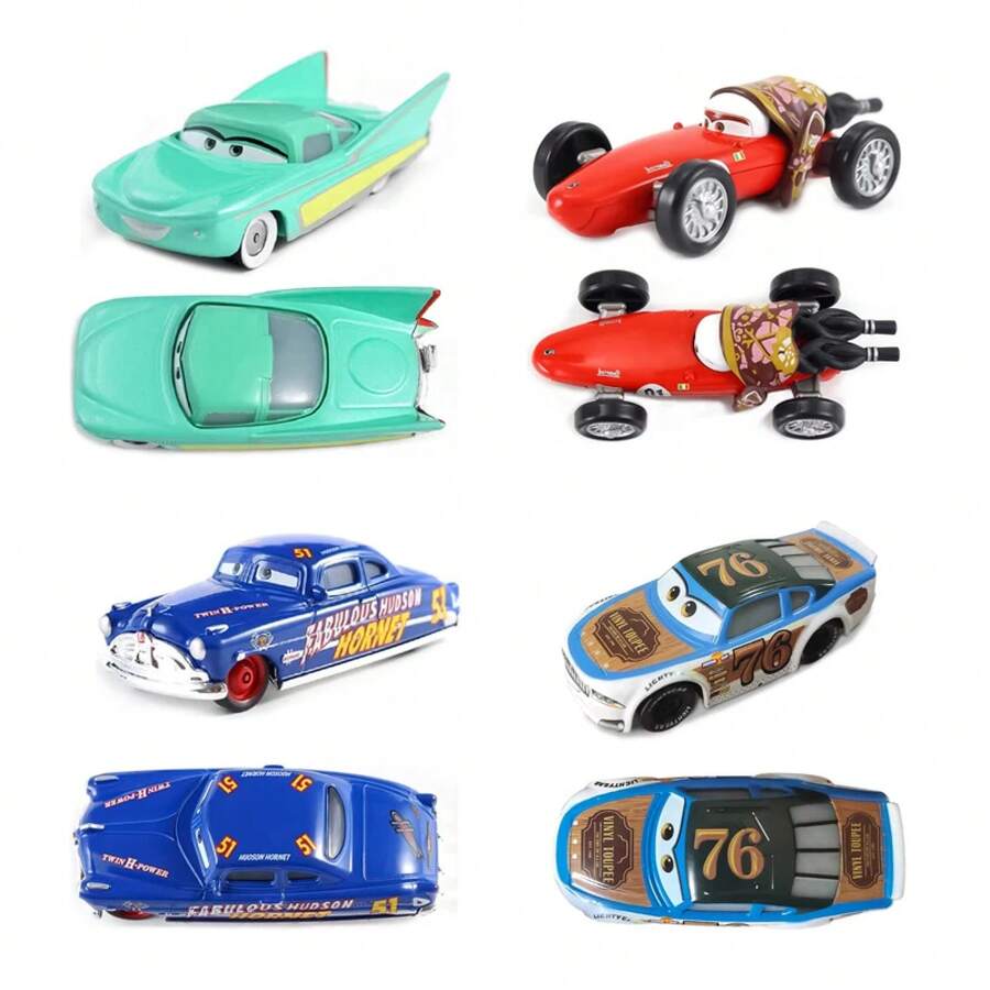 -Coche de juguete de Metal fundido a presión para niños, Cars 3 Hibiscus 1:55, Black Storm Jackson, Cars 2, regalos de navidad - 29 - Ver 1
