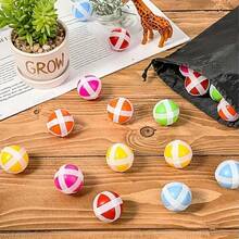 25pcs Sticky Balls For Fabric Dart Targets, Includes Black Bag, Dart Hooks, Storage Bag, Sports Balls, Toy Darts, Indoor & Outdoor Party Game Accessories For Adults & Teens, Random Colors, Christmas Gift, Party Favors - Multicolor - View 1