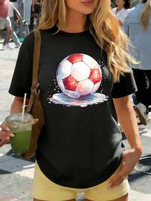 Women T-Shirts - Black - View 1