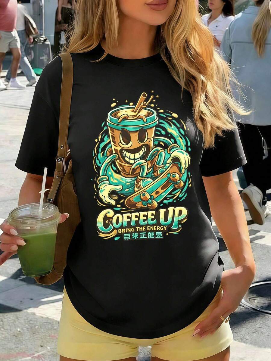 Women T-Shirts - Black - View 1