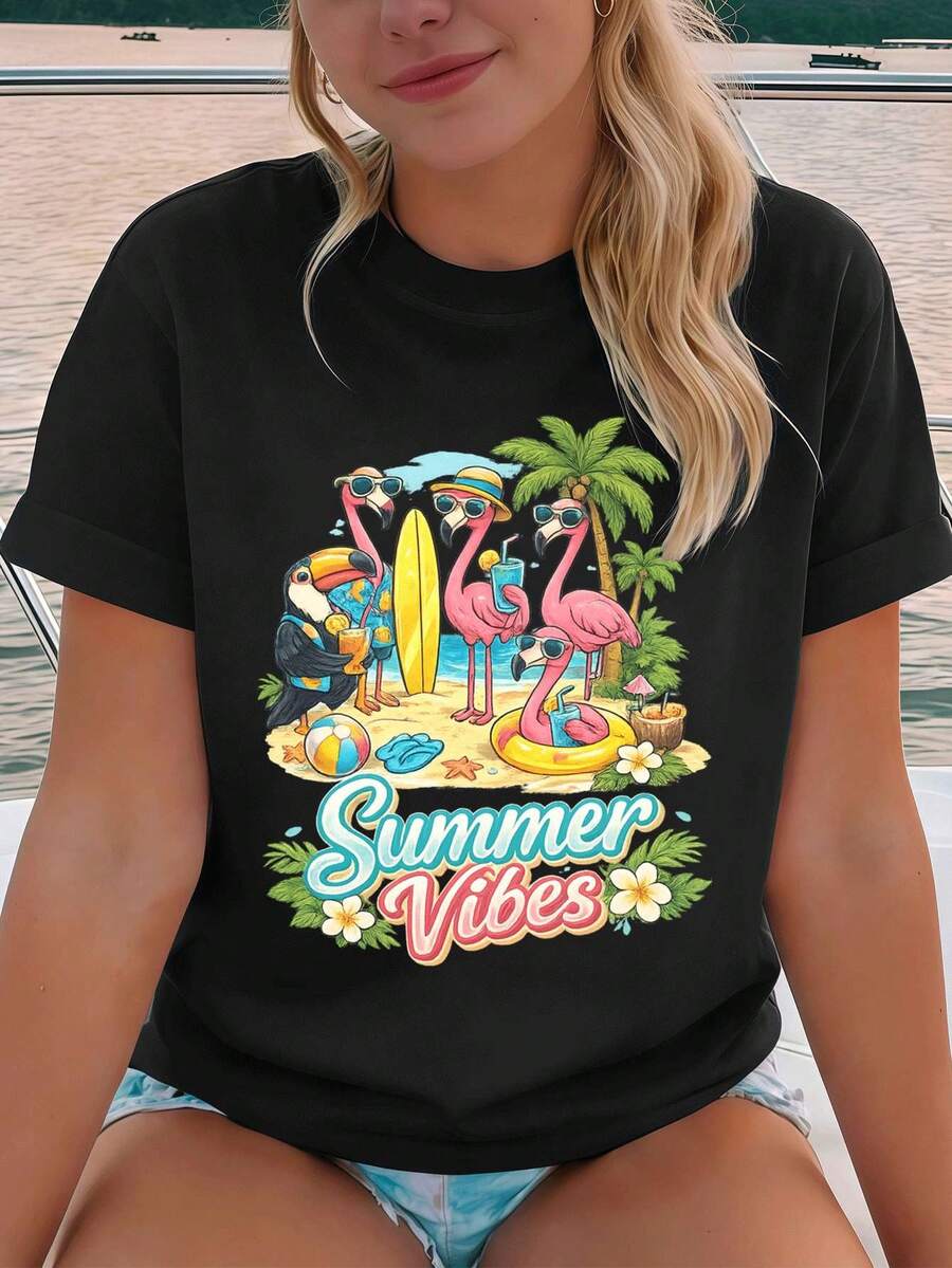Women T-Shirts - Black - View 1