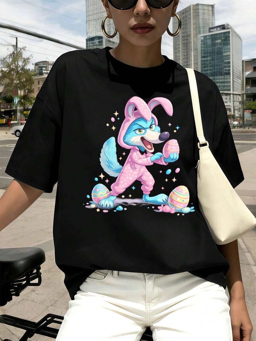 Women T-Shirts - Black - View 1