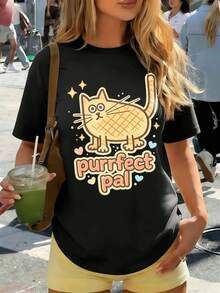 Women T-Shirts - Black - View 1