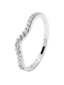 PRATAMIL JOIAS 925 Sterling Silver Ring With Cubic Zirconia - Bạc - Xem 1