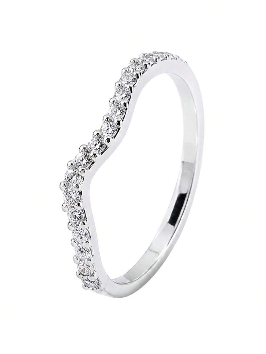 PRATAMIL JOIAS 925 Sterling Silver Ring With Cubic Zirconia - Bạc - Xem 1