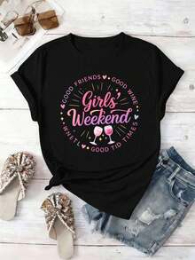 Women T-Shirts - Black - View 2