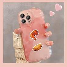 60pcs Crispy Fried Chicken Sticker Set, Waterproof PVC Stickers For Phone, Computer, Cup, Luggage, Durable And Residue-Free, Great Gift For Family And Friends - Multicolor - View 5