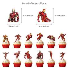 Marvel 漫威钢铁侠生日横幅 英雄派对装饰 超级英雄主题装饰 男孩 漫威复仇者联盟 - 彩色 - 查看 10