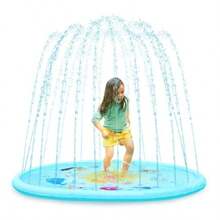 B. toys - Alfombrilla Splish 'n' Splash - Piscina de Verano - Aspersor de Agua Exterior para niños - Diámetro Grande de 177cm - Adaptador de Manguera de 3/8 Pulgadas Incluido - 1 año + - Multi - Ver 9
