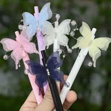 Spidol/Pulpen Tarik 0,5mm dengan Desain Kupu-kupu Kreatif, Cocok untuk Sekolah, Kantor, Menulis Jurnal, Hadiah, Alat Tulis Siswa - Beraneka warna - View 9