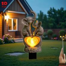 Chậu trồng cây hình voi 2D bằng acrylic, lý tưởng cho Lễ Phục Sinh, Ngày của Mẹ, Ngày của Cha và trang trí ngoài trời quanh năm - Hiên nhà, sân, vườn, bãi cỏ, sân thượng | Cấu trúc acrylic, trang trí hình voi, thiết kế phẳng 2D, phù hợp cho 11 ngày lễ. - A - Xem 11