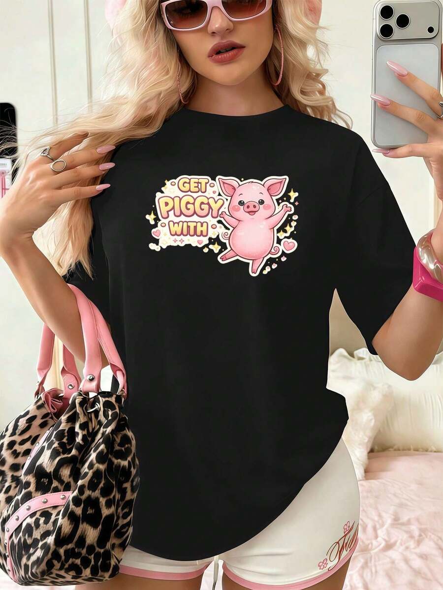 Women T-Shirts - Black - View 1