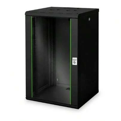 DIGITUS netwerkkast, 19-inch rack, 20U, wandmontage, 450 mm diepte, 100 kg draagvermogen, Unique-serie, zwart