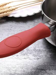 2/4 Pcs Silicone Hot Handle Holder Heat Resistant Sleeve Cover For Cast Iron Skillet Frying Pan Non-Slip Grip - View 6