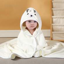 1pc Soft Absorbent Baby Hooded Bath Towel, With Cute Animal Pattern, Breathable And Comfortable, Suitable For Children Shower And Wrap - Multicolor - View 11