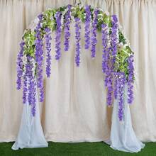 1/6/12pcs Artificial Purple Violet Rattan Flowers - Purple - View 5