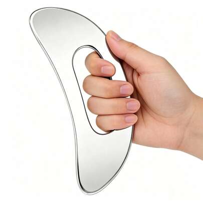 Stainless Steel Gua Sha Massage Tool, Fascia Gua Sha Board, Suitable For Body, Legs, Waist, Back And Hands - Soft Tissue And Muscle Relaxation, Physiotherapy Massage | Ergonomic Design | Body Massager