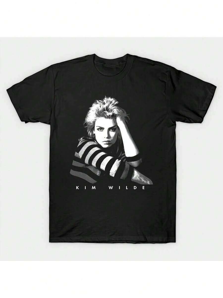 Kim Wilde Vintage Portrait T-Shirt - Black ~E L~ - 黑色 - 查看 1