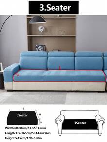 1 tấm bọc ghế sofa Sherpa dày dặn, co giãn, thoải mái, chống trượt, phủ toàn bộ bề mặt, dùng được cả 4 mùa, chăn sofa dày bằng vải, có thể giặt máy, thân thiện với thú cưng, trang trí cho phòng ngủ, văn phòng, phòng khách, phù hợp với sofa góc, sofa 1/2/3/4 chỗ ngồi. - Màu xanh lam - Xem 15
