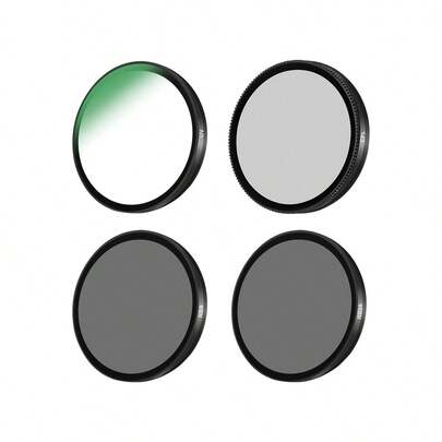 Tương thích với bộ lọc ống kính máy ảnh OSMO Action 6, bao gồm các bộ lọc UV, CPL, ND8, ND16 và khung tháo nhanh. Được làm từ kính quang học truyền dẫn cao, giúp giảm độ chói hiệu quả, tăng cường độ bão hòa màu sắc và làm cho việc quay phim chuyên nghiệp hơn. Trọng lượng nhẹ và dễ lắp đặt, hoàn hảo cho du lịch ngoài trời, đạp xe và quay video phong cảnh.