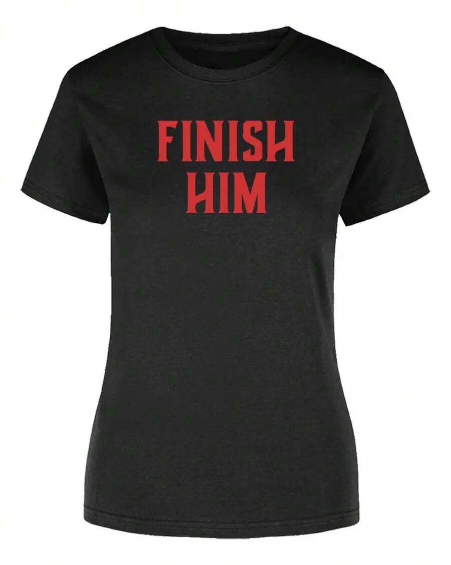 Playera Finish Him - Negro - Ver 1