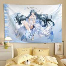 Anime Tapestry Wall Hanging Zenless Zone Zero Astra Yao ZZZ Tapestry Wall Art Home Decorations Living Room Decor Gift - 1PC - 查看 2