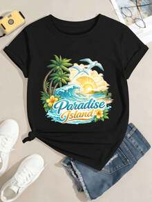 Women T-Shirts - Black - View 2