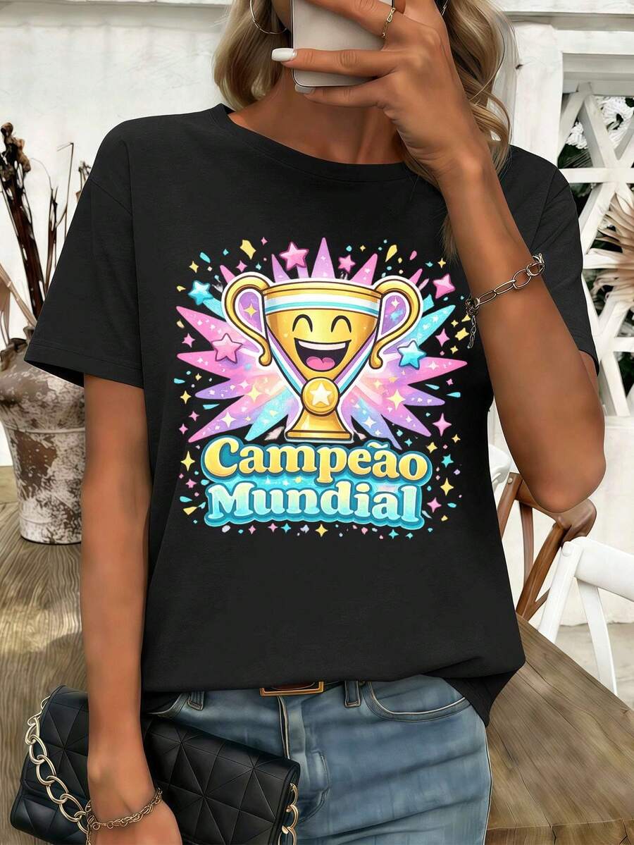 Women T-Shirts - Black - View 1