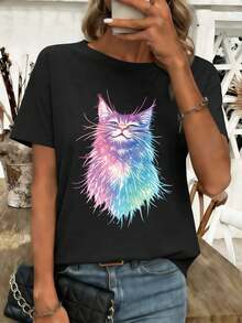 Women T-Shirts - Black - View 1