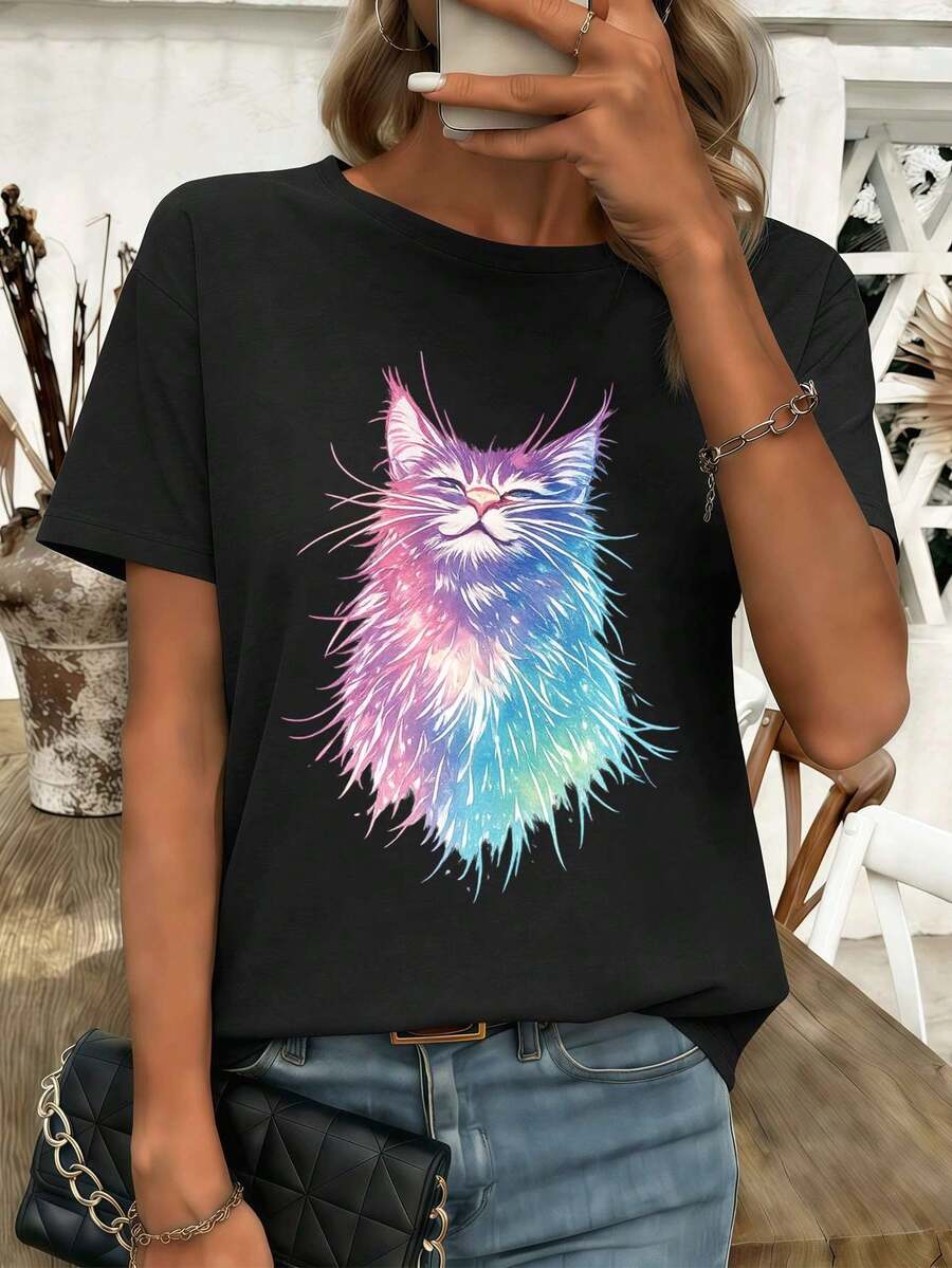 Women T-Shirts - Black - View 1