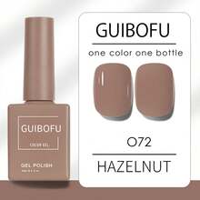 Brand GUIBOFU 1pc No.072 Gel Nail Polish - Mocha Brown - View 4