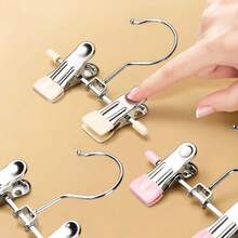 Multi-Functional Clips, Adjustable Clips, Non-Slip, Matte Metal Pants Clips, Portable Shoe Drying Clips, Suitable For Clothing Stores And Homes, Seamless Clips - Multicolor - View 6