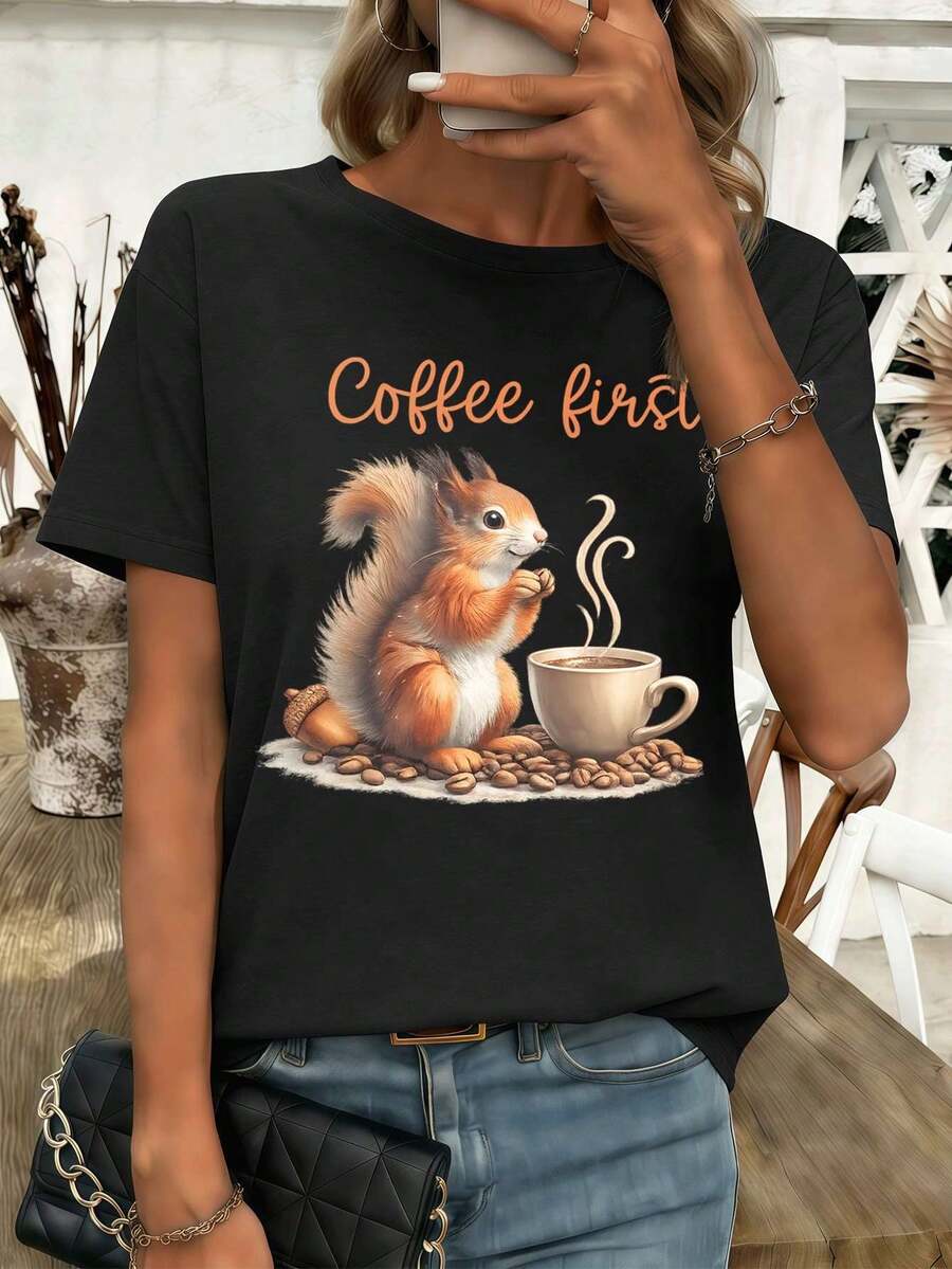 Women T-Shirts - Black - View 1