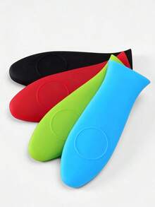 2/4 Pcs Silicone Hot Handle Holder Heat Resistant Sleeve Cover For Cast Iron Skillet Frying Pan Non-Slip Grip - View 2