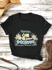 Women T-Shirts - Black - View 2