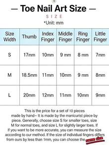 Móng chân giả dán thủ công, kèm đầy đủ dụng cụ, thao tác đơn giản, dễ dàng tạo vẻ ngoài tinh tế cho đôi chân mọi lúc mọi nơi. - trắng - Xem 5