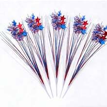 4th Of July Patriotic Metal Decorations, Blue Red White Star Centerpiece, Independence Day Celebration Supplies, Memorial Day Decor - View 7