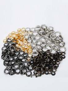 50pcs Metal Ring Eyelet Buttons, 4-6mm Metal Ring Buckles With Washers, Metal Buttons, Durable Rivet Fasteners, Suitable For Bags, Shoes, Tents, Belts And Curtains, Decorative And Functional Button Accessories - Multicolor - View 8