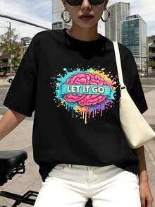 Women T-Shirts - Black - View 1