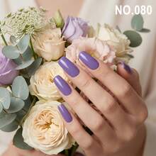 1 pieza Esmalte de uñas en gel marca GUIBOFU No.080 - Lila Púrpura - Ver 6