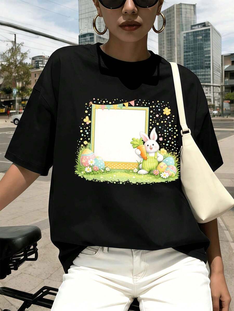 Women T-Shirts - Black - View 1