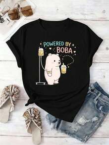 Women T-Shirts - Black - View 2