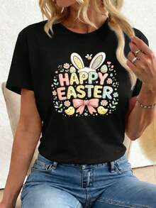Women T-Shirts - Black - View 1